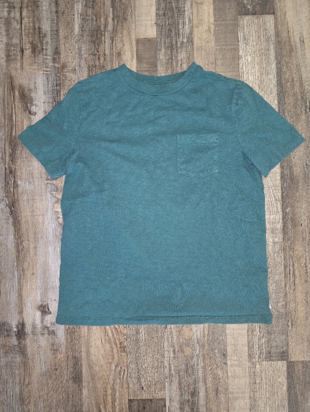 Boys Gap Classic Crew Neck Pocket T-Shirt in Teal Green Size: XL (12)